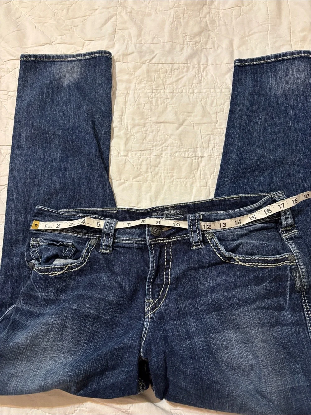 Silver Jeans Dark Indigo Boot Cut Jeans
